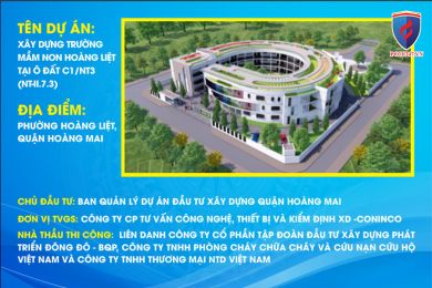 Thi công hệ thống PCCC Trường Mầm non Hoàng Liệt