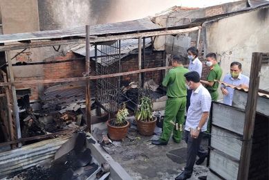 Cháy nhà khiến 4 người tử vong ở Tiền Giang