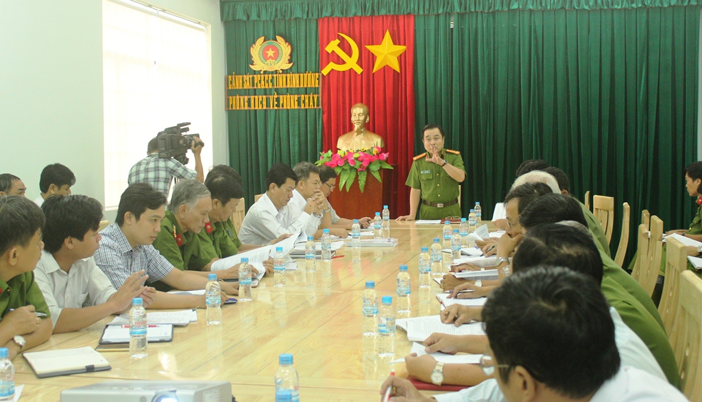 Cảnh sát PC&CC Bình Dương: Triển khai phương án chữa cháy và CNCH tại tòa nhà Becamex Tower