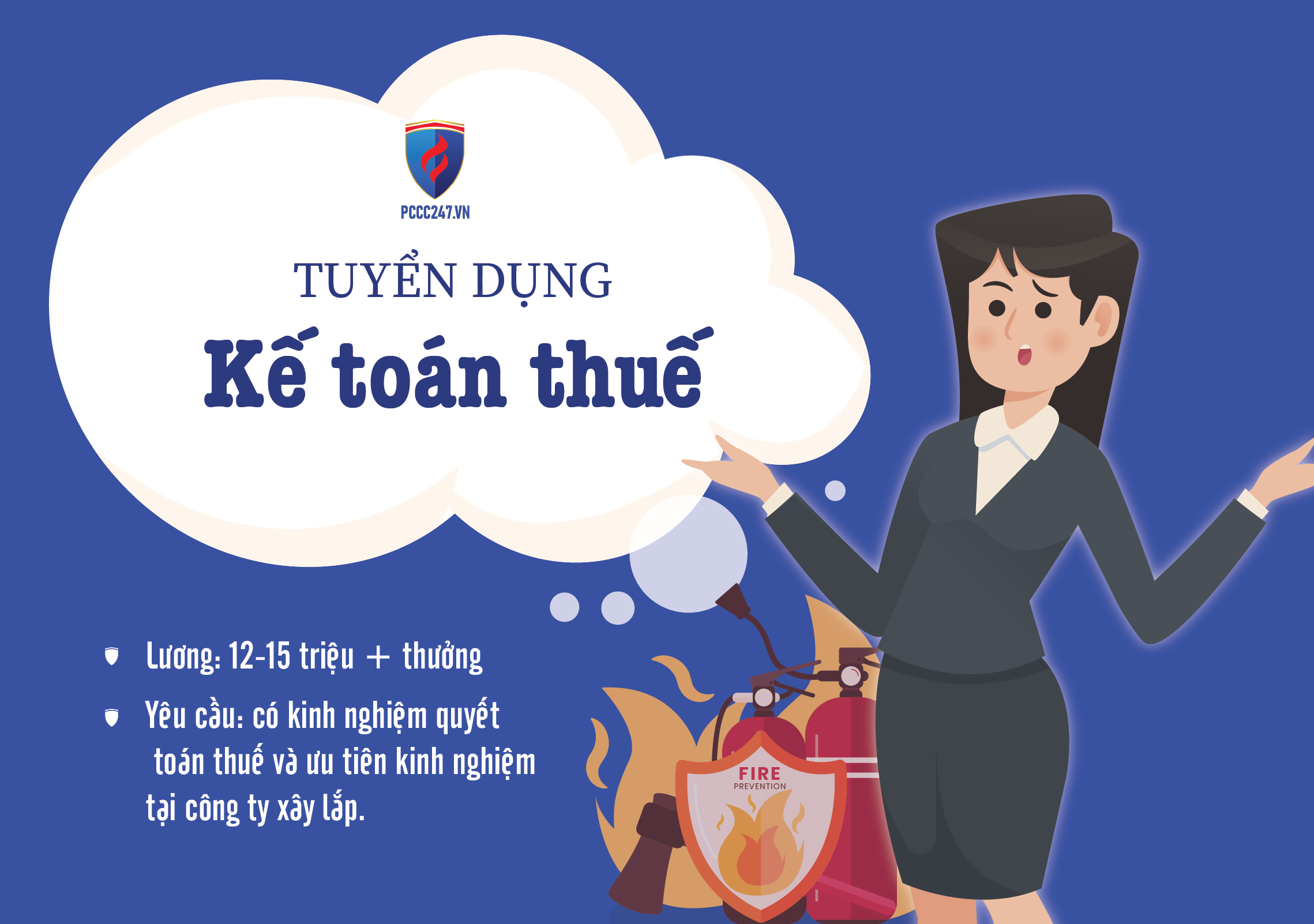 Pccc247.vn - Tuyển dụng nhân viên KẾ TOÁN THUẾ - Tháng 10/2025