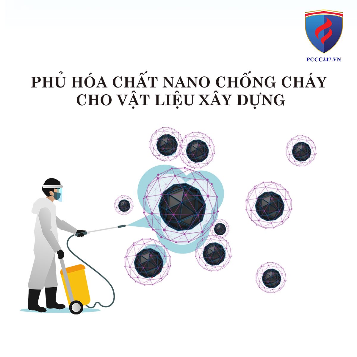 Phủ hóa chất nano chống cháy cho vật liệu xây dựng