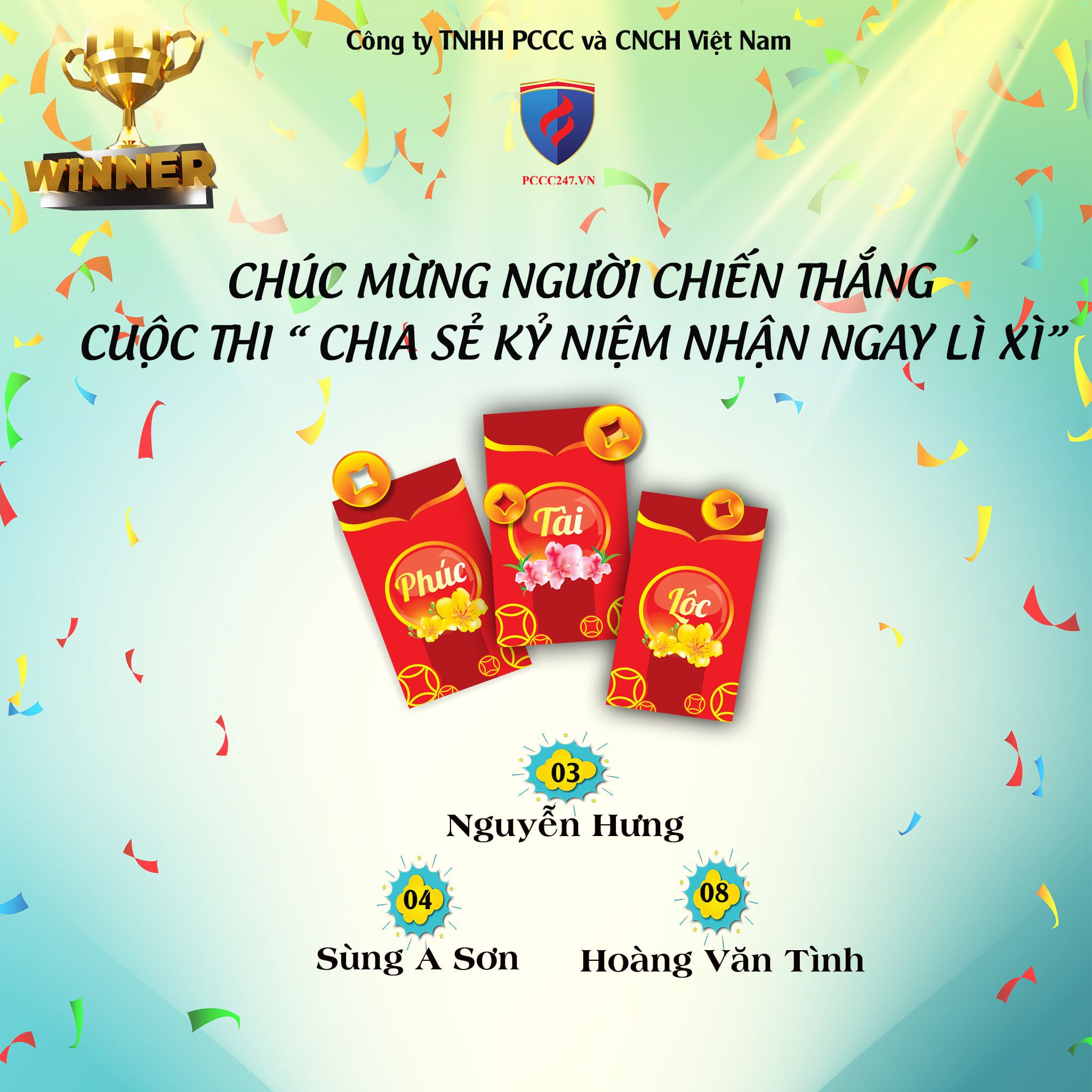 Thông báo kết quả cuộc thi 