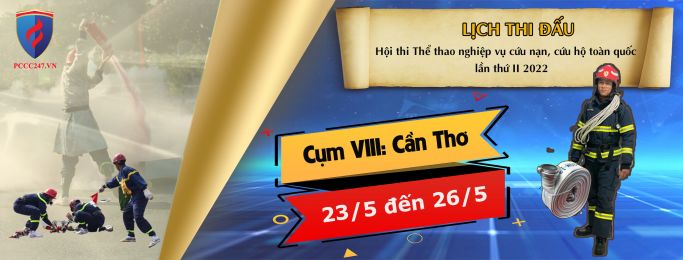 Lịch thi đấu hội thi thể thao nghiệp vụ cứu nạn cứu hộ toàn quốc lần thứ II 2022