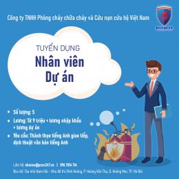 TUYỂN DỤNG NHÂN VIÊN DỰ ÁN - Tháng 11 năm 2023