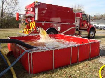 Thùng chứa nước chữa cháy dã chiến 