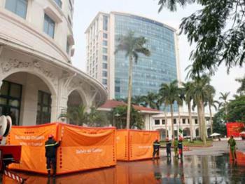 Đệm hơi cứu nạn nhà cao tầng 